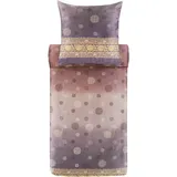 BASSETTI PALLAVICINO Bettwäsche + 1 Kissenhülle aus 100% Baumwollsatin in der Farbe Grau G1, Maße: 135x200 + 1 K 80x80 cm - 9329900