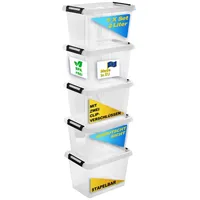 Gardissimo 5 er Set Aufbewahrungsbox mit Deckel Clip 2