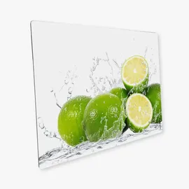 mySPOTTi Mini-Spritzschutzplatte Aqua Limette 59 cm x 41 cm