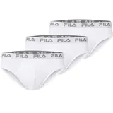 Fila MAN BRIEF unifarben weiß L 3er Pack