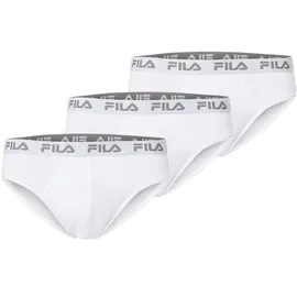 Fila MAN BRIEF unifarben weiß L 3er Pack