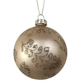 Hti-Living Christbaumschmuck Weihnachtskugel Ø 8 cm (1-tlg), Baumschmuck goldfarben