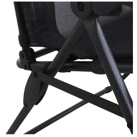 Siena Garden Campingstuhl Relax Comfort Anthrazit 91 cm x 65 cm x 19 cm
