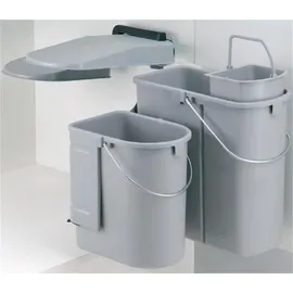 Naber Öko 1. Abfallsammler, alu grau.