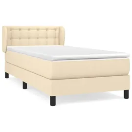 vidaXL Boxspringbett 90 x 200 cm Creme