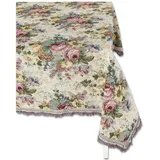 Casatessile Tischdecke Tischdecke eleganter Stoff GOBELIN Jacquard Aurora H - OVAL 180x240 cm.