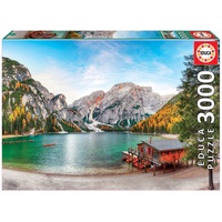 Educa Borras Holzpuzzle Pragser Wildsee im Herbst, 3000 Teile für Erwachsene | One Size