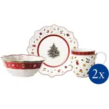 Villeroy & Boch Toy's Delight Rotes Frühstücksset 6-tlg. weihnachtsmotiv