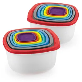 GOURMETmaxx Frischhaltedose mehrfarbig 24,40 x 25,00 x 25,00 cm 1,025 l 28-teiliges Set