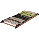 DaMi Lattenrost MediFlex T400 140 x 200 cm - Lattenrahmen mit Latten und Tellermodulen - Individuelle Härteverstellung