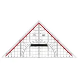 R&M M+R Geodreieck cm Acrylglas mit abnehmbarem Griff