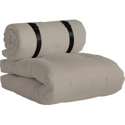Gartensessel KARUP DESIGN "Buckle-Up", beige, B:95cm H:68cm T:70cm, Polyester und Schaumfüllung, Webstoff-Bezug (100% Acryl Dralon), Sessel, OUT