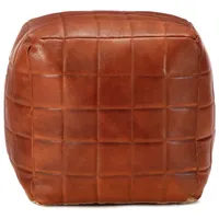 VidaXL Pouf Hellbraun 40 x 40 x 40 cm