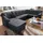 sit&more Wohnlandschaft Savona U-Form, B: 320 cm, optional Bettfunktion, Federkern schwarz