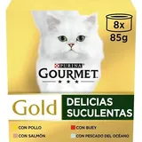 Purina Gourmet Gold Delicias Suculentas 8x85g Katzenleckerli 12 Einheiten - Golden - One Size
