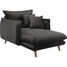 Home Affaire Loveseat HOME AFFAIRE "Lazio", grau (anthrazit), B:111cm H:101cm T:167cm, 100% Polyester, Sessel, moderner Sessel mit einer bequemen Polsterung, 2 Stk. Zierkissen