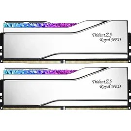G.SKILL Trident Z5 Royal Neo RGB DDR5-6000 - 32GB - CL28 - Dual Channel (2 pcs) - AMD EXPO - Silber mit RGB