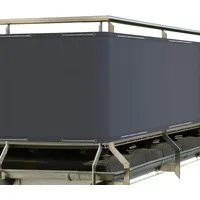 Sol Royal Balkonverkleidung 90 x 600 cm grau Polyester