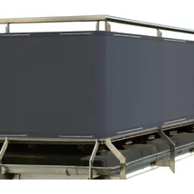 Sol Royal Balkonverkleidung 90 x 600 cm grau Polyester