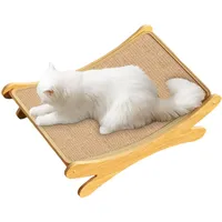 Katzenkratzbretter, 2 in 1 Katzenkratzbrett, Katzenlounge Bett, Atmungsaktive Katzenkratzbrett, Katzenlounge, Indoor Katzenkratzbett, 50x33x16cm, Katzen-Loungebett Nest für Indoor Outdoor