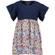 blue seven BLUE SEVEN, "Blue Seven Kleid", Mädchen, Gr. 128, bunt ultramarin), 100% Baumwolle, normal, Rundhals, Kleider Jerseykleid
