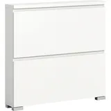 INOSIGN »Skoskap, Tiefe 18cm, 2 Klappen mit Schuhwalze, Platz für 8 Schuhpaare«, hängend und stehend montierbar, Schuhkipper, Schuhkommode, Schuhregal