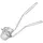 Ibili Nestbacklöffel, 8,5/10 cm, Edelstahl, silber, 37 x 10 x 10 cm