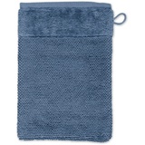 Möve Luxe Waschhandschuh 15 x 20 cm steel blue