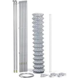 GAH Alberts Maschendrahtzaun 10 m x 120 cm Silber/Metall