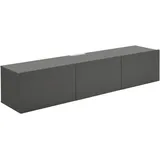 hom'in Hom`in Lowboard, Anthrazit, 180x36.7x42 cm, hängend, Wohnzimmer, Kommoden & Sideboards, Lowboards