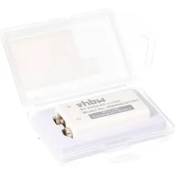 9V Block Lithium Akku mit Micro USB Anschluss 650mAh