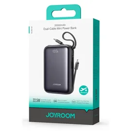 Joyroom JR-PBF29 20000mAh 22,5W Powerbank mit Doppelkabel Schwarz