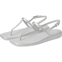 Crocs Damen-Zehensandale Miami, silber, 9 - 39 EU