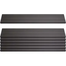 MCW WPC Sichtschutzlatten Savoie 90 x 16 cm Anthrazit 7 St.