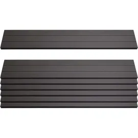 MCW WPC Sichtschutzlatten Savoie 90 x 16 cm Anthrazit 7 St.