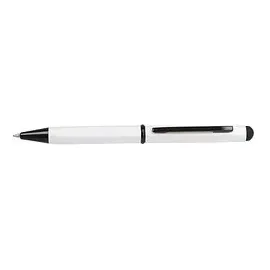 Online Schreibgeräte ONLINE® Kugelschreiber Hexagon Stylus weiß, Schreibfarbe: blau, 1 St.
