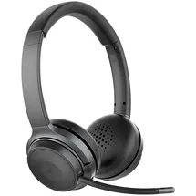 Callstel Profi-Stereo-Headset mit Bluetooth 5, 18-Std.-Akku, 30 m Reichweite