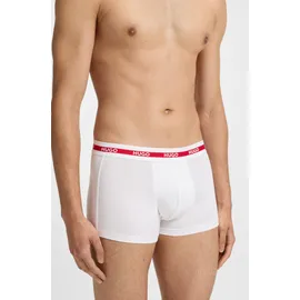 Hugo Trunk Triplet Planet Boxershorts Weiß XL 3er Pack