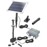 esotec Solar-Teichpumpenset 6/220 LED mit 6,4V/4Ah LiFe-Akku Solarbrunnen 101023