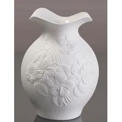 Dekovase KAISER PORZELLAN "Floralie", weiß, B:13cm H:16cm T:13cm, Porzellan, Vasen