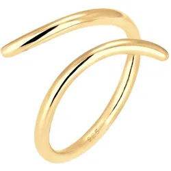 Elli Wickelring Statement Geo Blogger 925 Silber Ringe   Damen 