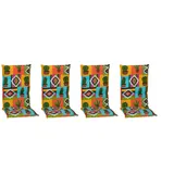beo Polsterauflage Saumauflage Hochlehner Turin im Set, (Set), Gartenstuhlauflage, Sitzauflage, Sitzkissen Outdoor, 118x46x8 cm bunt
