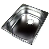 ACMax Edelstahl Spüle 325 x 265 mm Handbetätigung