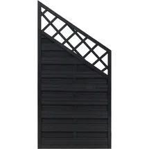 Andrewex Sichtschutzzaun-Element Country Anthrazit lasiert 180 x 120/90 cm