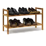 Relaxdays Schuhregal braun 69,0 x 26,0 x 40,5 cm