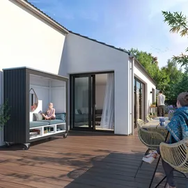 Plus Gartenhaus Siesta 1,79 x 0,68 m Beige