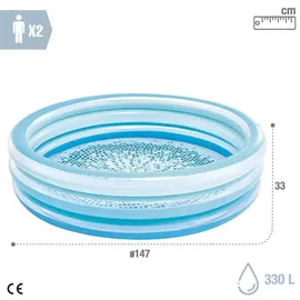 Intex Blue Bliss Planschbecken 147 x 147 x 33 cm (58467NP)