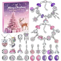 Woalopted Schmuck Adventskalender 2025 für Mädchen Frauen 24-Tage Ohrringe Halskette Armband Set Countdown Geschenk Weihnachten Party Alltag
