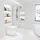 Home Deluxe Duschabtrennung Alu, Glas, Metall, 150x200 cm, Badezimmer, Baden - Duschen, Duschtrennwände