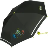 Scout Kinder-Taschenschirm mit reflektierenden Streifen Dark Beast